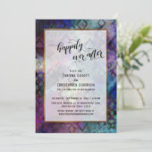 Invitation Heureusement toujours après Colorful Abstrait avec (Debout devant)