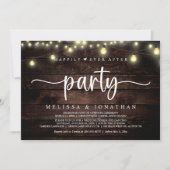 Invitation Heureusement toujours après la fête, String Lights (Devant)
