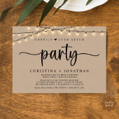 Invitation Heureusement toujours après la fête, String Lights