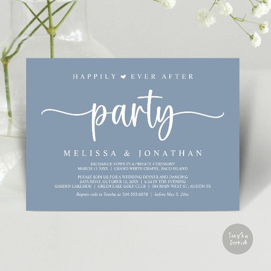 Invitation Heureusement toujours après la fête, String Lights