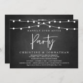 Invitation Heureusement toujours après la fête, String Lights (Devant / Derrière)