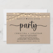 Invitation Heureusement toujours après la fête, String Lights (Devant)