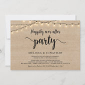 Invitation Heureusement toujours après la fête, String Lights (Devant)