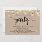 Invitation Heureusement toujours après la fête, String Lights (Devant)