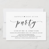 Invitation Heureux à jamais, Mariage Intime Fête (Devant)