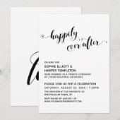 Invitation Heureux à tout jamais Réception de scénario de coe (Devant / Derrière)