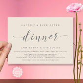 Invitation Heureux après, dîner Mariage Elopement