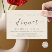 Invitation Heureux après, dîner Mariage Elopement