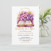 Invitation Heureux après la Fête des mariées d'Hydrangea (Debout devant)