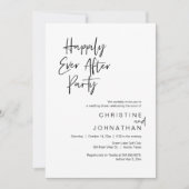 Invitation Heureux Après La Fête, Dîner Mariage Danser (Devant)