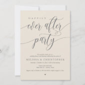 Invitation Heureux Après La Fête, Dîner Mariage Danser (Devant)