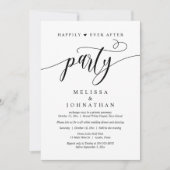 Invitation Heureux Après La Fête, Dîner Mariage Danser (Devant)