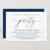 Invitation Heureux Après La Fête, L'Elopement, Script Moderne (Devant / Derrière)