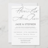 Invitation Heureux Après La Fête, Réception (Devant)