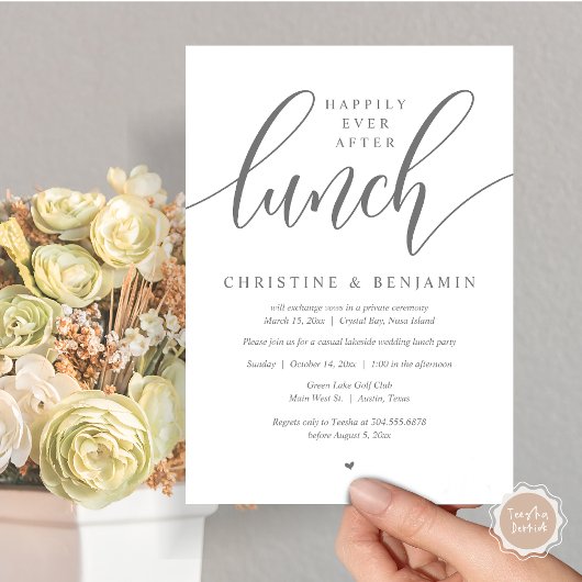 Invitation Heureux Après le Déjeuner, Fugue, Scénario Moderne