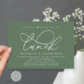 Invitation Heureux après le déjeuner, une fête romantique mod