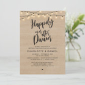 Invitation Heureux Après Le Dîner, Mariage Elopement (Debout devant)