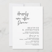Invitation Heureux Après Le Dîner, Mariage Elopement (Devant)
