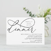 Invitation Heureux Après Le Dîner, Mariage Elopement (Debout devant)