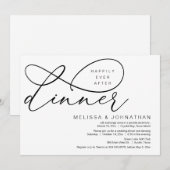 Invitation Heureux Après Le Dîner, Mariage Elopement (Devant / Derrière)