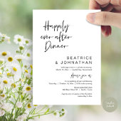 Invitation Heureux Après Le Dîner, Mariage Elopement