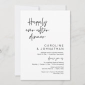 Invitation Heureux Après Le Dîner, Mariage Elopement (Devant)