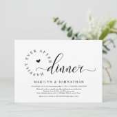 Invitation Heureux Après Le Dîner, Mariage Elopement Party (Debout devant)