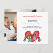Invitation heureux de partie de la Réunion de (Devant / Derrière)