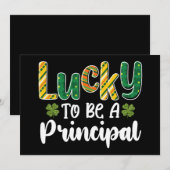 Invitation Heureux d'être une école principale St Patrick's D (Devant / Derrière)