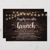 Invitation Heureux Jamais Après Brunch, Lumière À Cordes, Elo (Devant / Derrière)