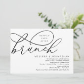 Invitation Heureux Jamais Après Brunch, Mariage Elopement (Debout devant)