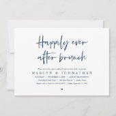 Invitation Heureux Jamais Après Brunch, Mariage Elopement (Devant)