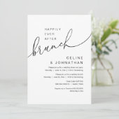 Invitation Heureux Jamais Après Brunch, Mariage Elopement Par (Debout devant)