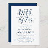Invitation Heureux Jamais Après Brunch, Mariage Elopement Par (Devant / Derrière)