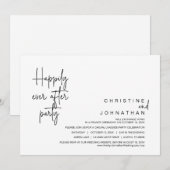 Invitation Heureux Jamais Après La Danse Mariage Elopement Pa (Devant / Derrière)