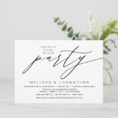 Invitation Heureux Jamais Après La Fête, Elopement Mariage (Debout devant)