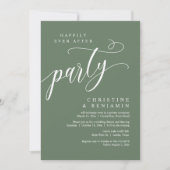 Invitation Heureux Jamais Après La Fête, Elopement Mariage (Devant)