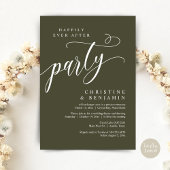 Invitation Heureux Jamais Après La Fête, Elopement Mariage