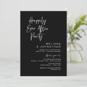 Invitation Heureux Jamais Après La Fête, Elopement Mariage (Debout devant)
