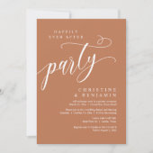 Invitation Heureux Jamais Après La Fête, Elopement Mariage (Devant)