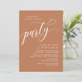 Invitation Heureux Jamais Après La Fête, Elopement Mariage (Debout devant)
