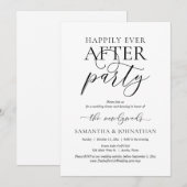 Invitation Heureux Jamais Après La Fête, Parti Mariage Elopem (Devant / Derrière)