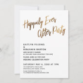 Invitation Heureux Jamais Après La Réception D'Écriture Manue (Devant)