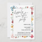 Invitation Heureux Jamais Après La Réception Des Fleurs sauva (Devant)