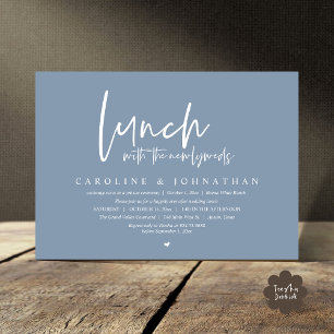Invitation Heureux Jamais Après Le Déjeuner Avec Les Nouveaux