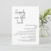 Invitation Heureux Jamais Après Le Déjeuner Du Mariage Elopem (Debout devant)