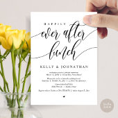 Invitation Heureux Jamais Après Le Déjeuner Mariage