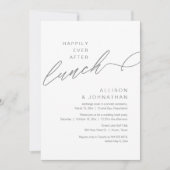 Invitation Heureux Jamais Après Le Déjeuner, Mariage, Gris So (Devant)