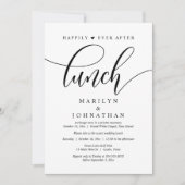 Invitation Heureux Jamais Après Le Déjeuner, Poste Mariage (Devant)