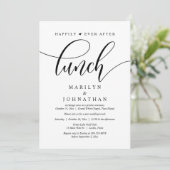 Invitation Heureux Jamais Après Le Déjeuner, Poste Mariage (Debout devant)